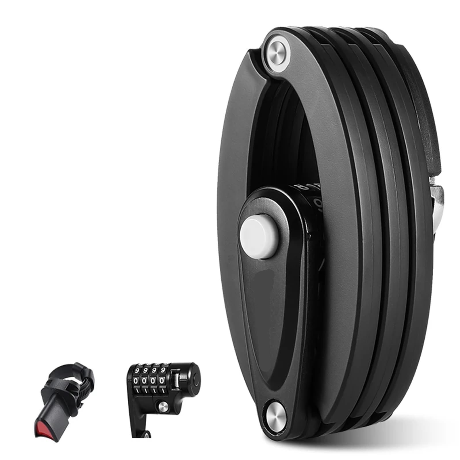 Heavy-Duty Foldable Bike Lock - Ultimate Anti-Theft Chain Cable Padlock for Bicycle and Motorcycle Security with 3 Keys(85cm Password Lock)