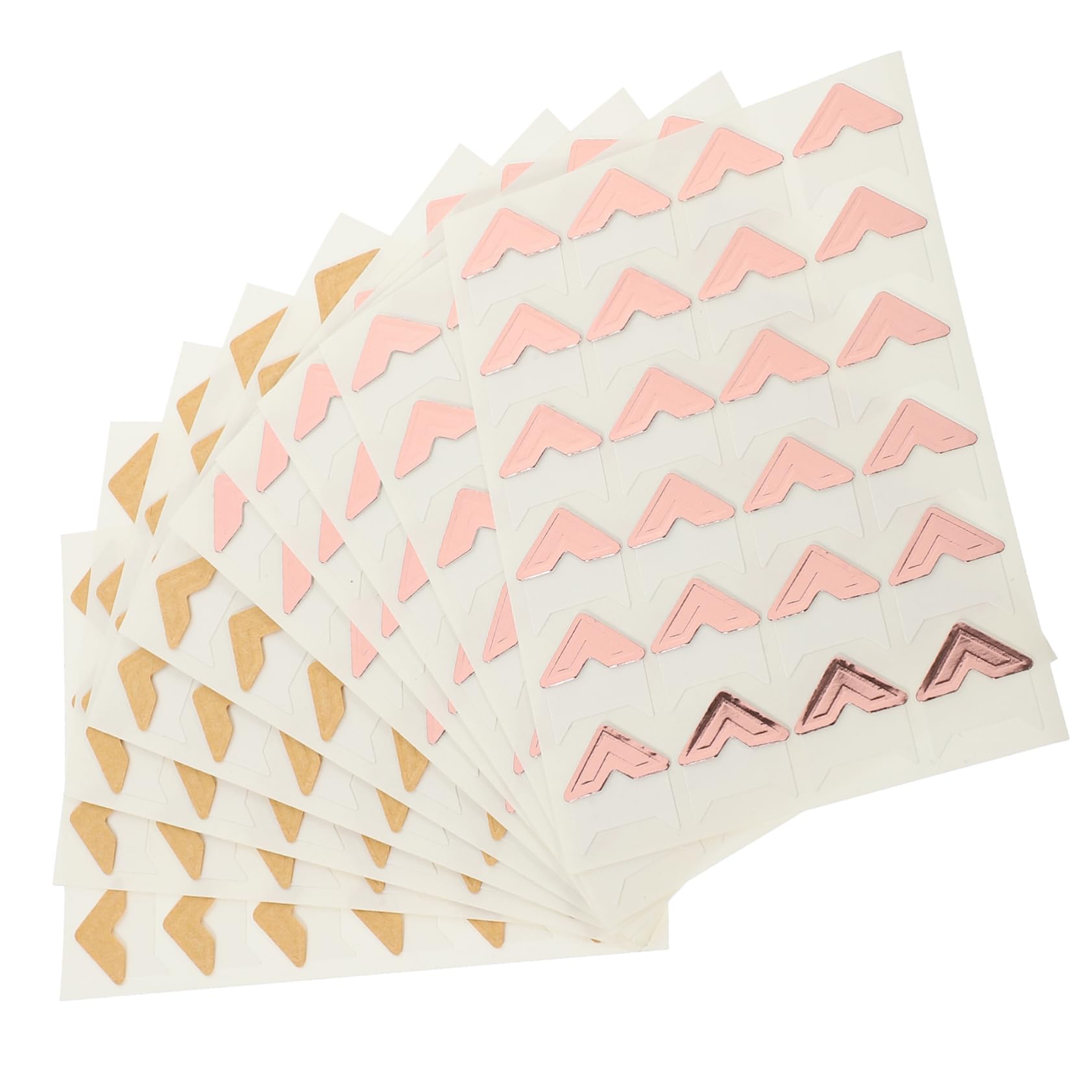 KALLORY Photo Mounting Corners 240 Pieces Photo Album Accessories Sticker Storage Book Corners for Scrapbookers
