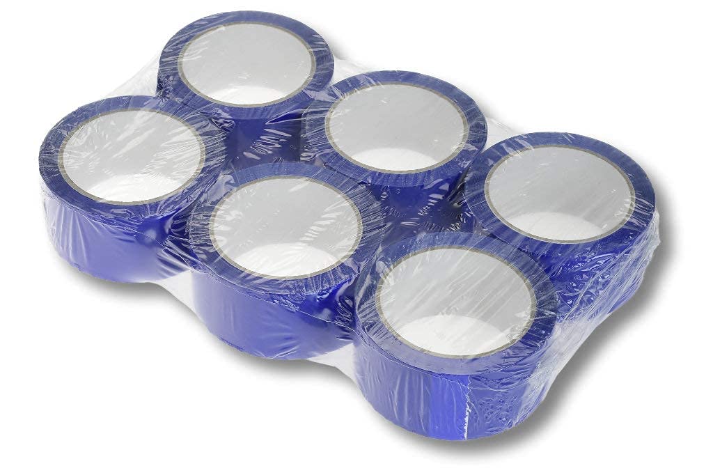 Lot de 1 000 Enveloppes d'Expédition Colis + 6 Bandes d'Emballage. Couleur : Bleu.