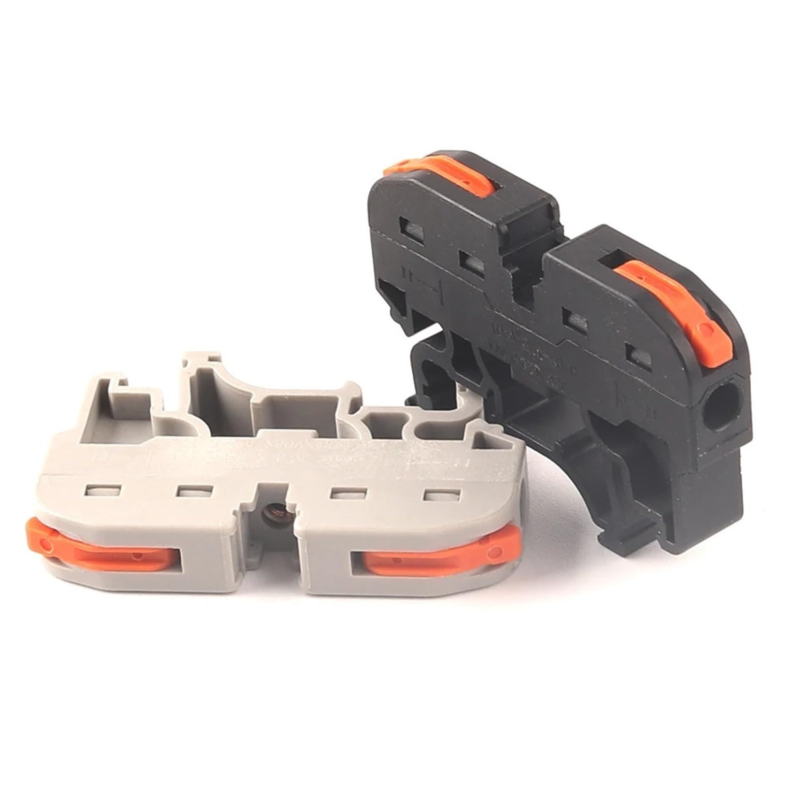 Conector de cable con empalme compacto 211 gris para conexiones rápidas de 25 piezas 8
