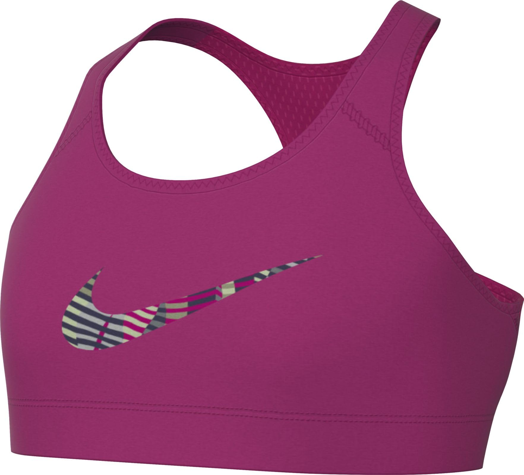 NIKE G Nk Swsh Rev Sujetador Deportivo AOP Niñas