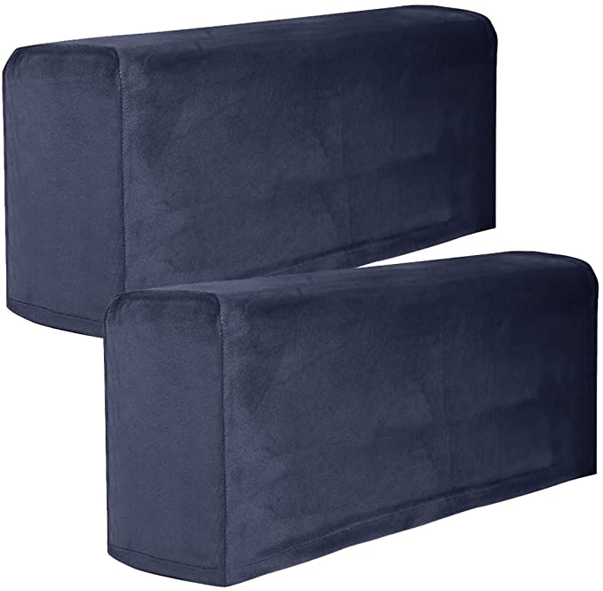 Hruile Stretch Armrest Covers Sofa Chair Slipcover Arm Caps Slipcovers Furniture Armchair Protective Cover Sleeve for Armchairs Sofa Couches Recliner, 2Pcs,Dark blue