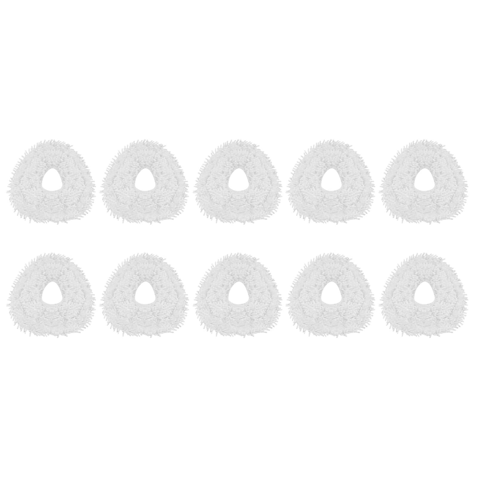 TFAOYS 10pcs Easy to Replace Mop Refills for Home Cleaning Robots Vacuums Cleaner Parts Sweeper Replacement Accessories Absorbent Mop for Robots