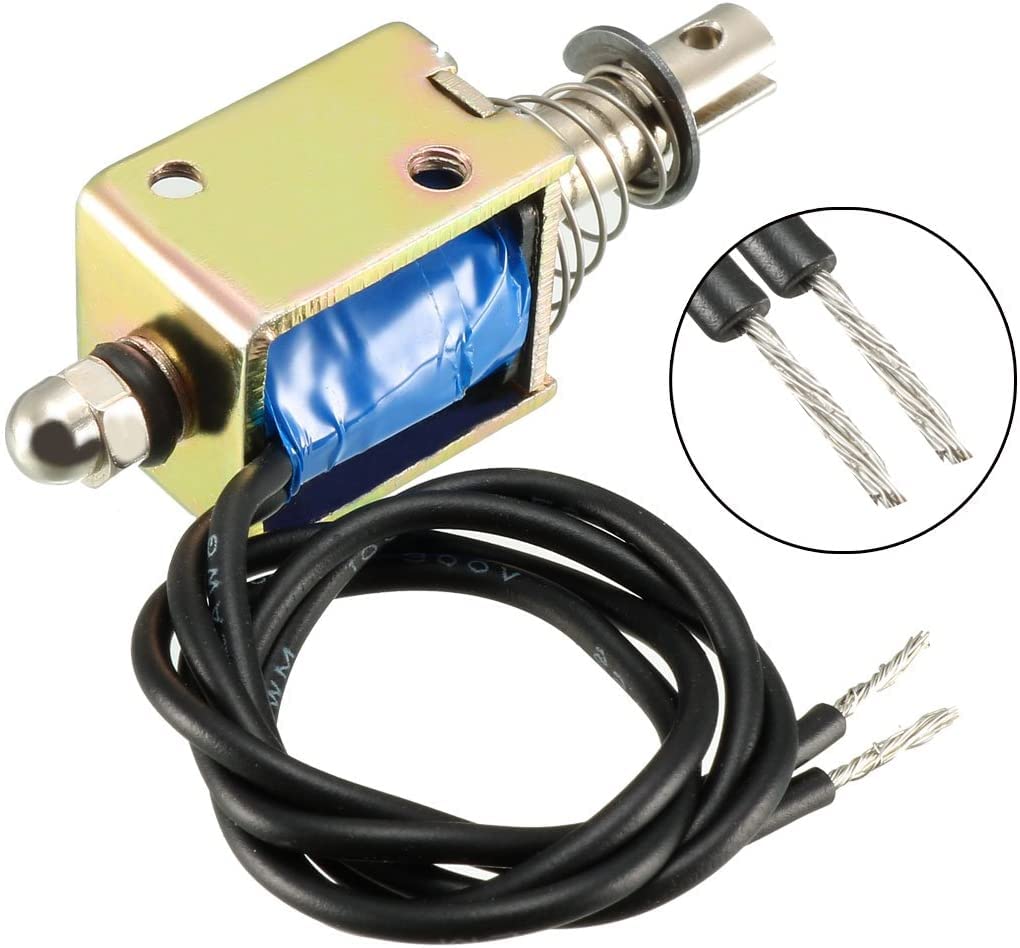 Électroaimant Solénoïde Push-Pull 24V 45N 10mm - Mouvement Linéaire JF-Z05