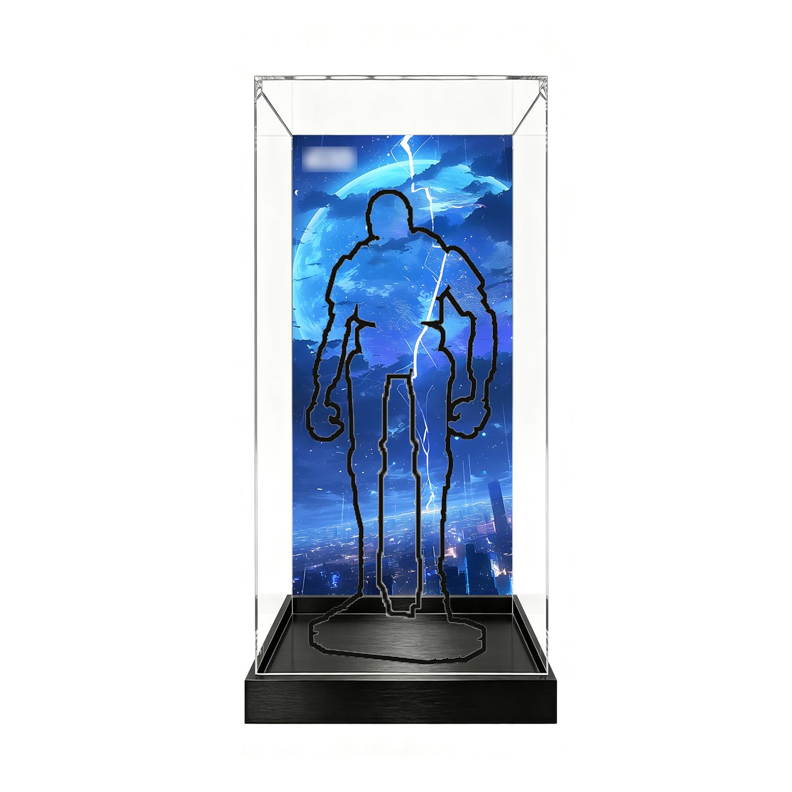 Acrylic Display Case Compatible with Lego 75434 Security Robot Model, Dustproof Transparent Storage Box, Compatible with Lego 75434 (Model Not Included) (Background-2)