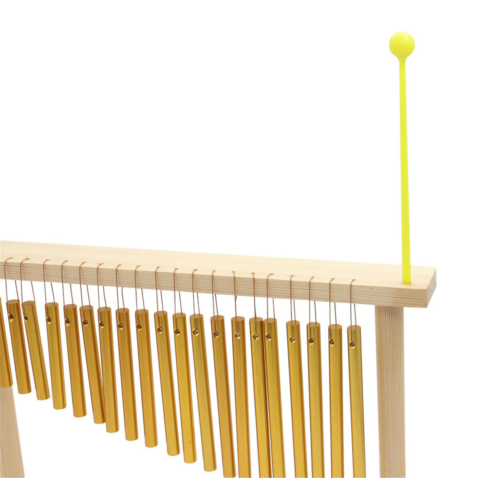 Mesa de campanillas musicales, práctica, textura de aluminio y madera, adecuada para estudio y percusión de aleación de aluminio en vivo, vientos de percusión