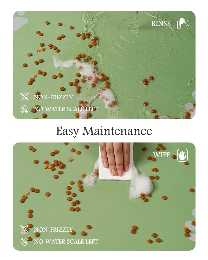 Tapete de alimentación para mascotas, tapete absorbente para cuenco de comida y agua, sin manchas, dispensador de agua para perros, accesorios para perros, suministros para mascotas, cuenco de agua