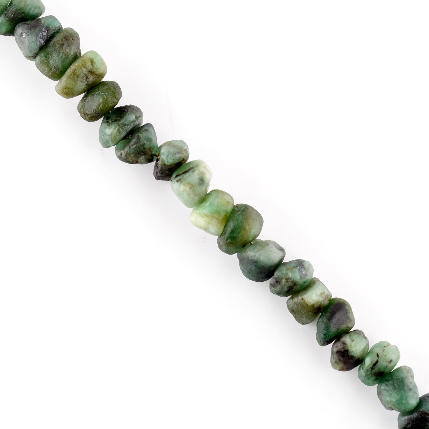 Rohes Smaragd -Armband für Frauen, natürlicher Edelsteinrauer, Geburtsstein, zierlich handgefertigte Schmuck, Chakra Energy Healing Crystals, 925 Sterling Silber Chain 8 Zoll