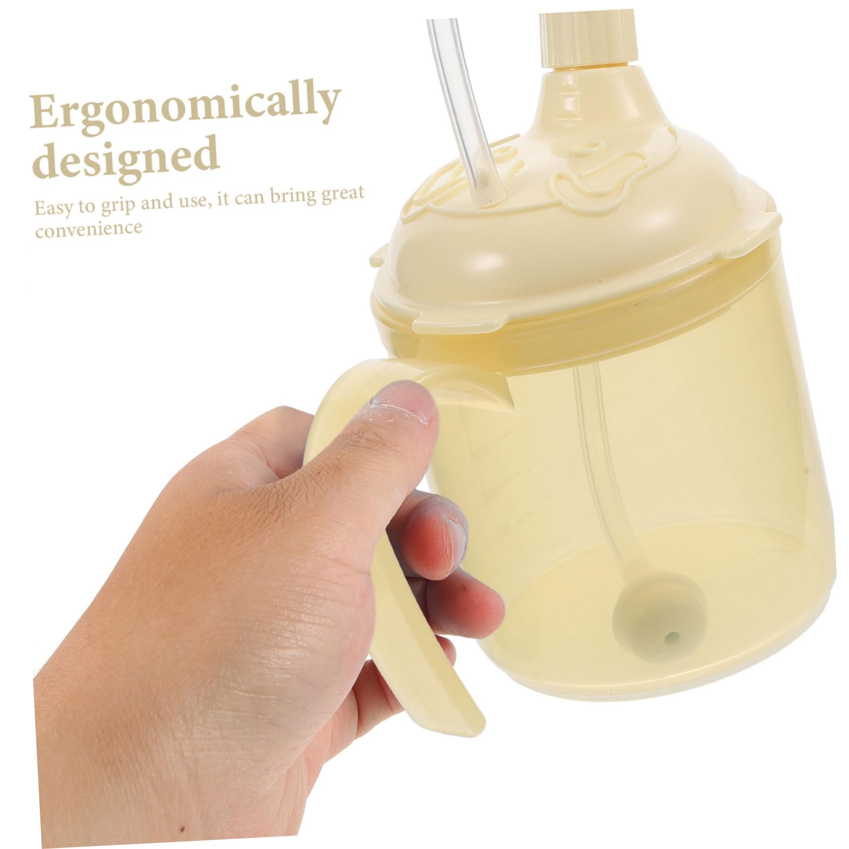 FRCOLOR Elderly Care Cup Drinking Cup with Straw Drinking Cup for Maternity Handicap Cups No Spill Cups for Elderly Patient Water Cup Size Polypropylene (pp) With Cover Pregnant Woman
