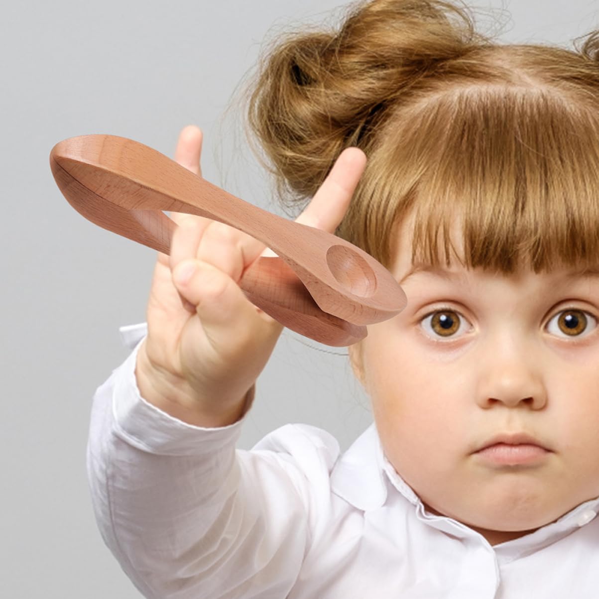 ibasenice 2Pcs Musical Spoons Instrument for Adults Percussion Playthings with Melodious Sound for Music Education and Family Gatherings