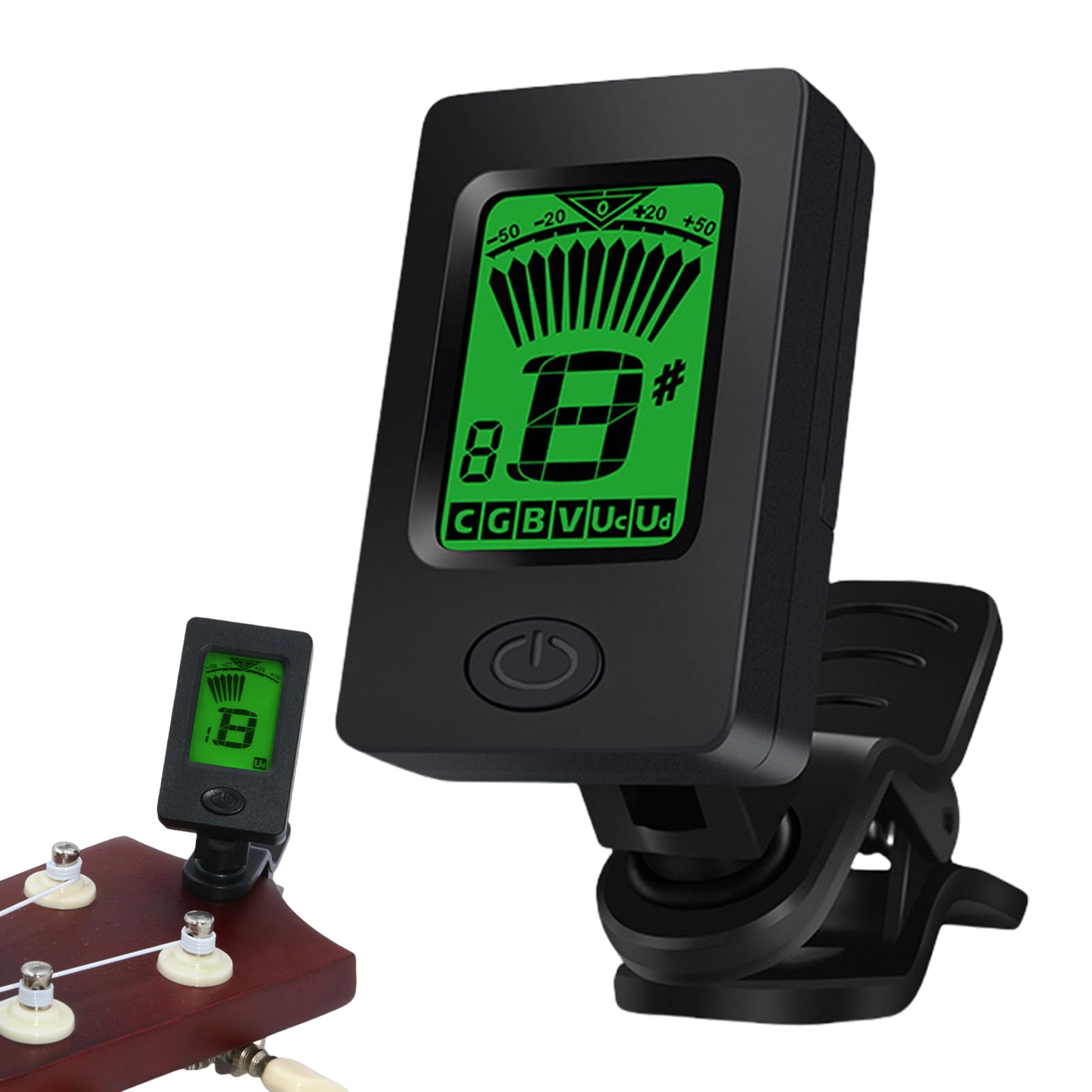 Guitar Tuner - LCD Display Tuner for Electric Guitar | Professional Digital Music Tool for Tuning Violin Ukulele Bass Studio Performance