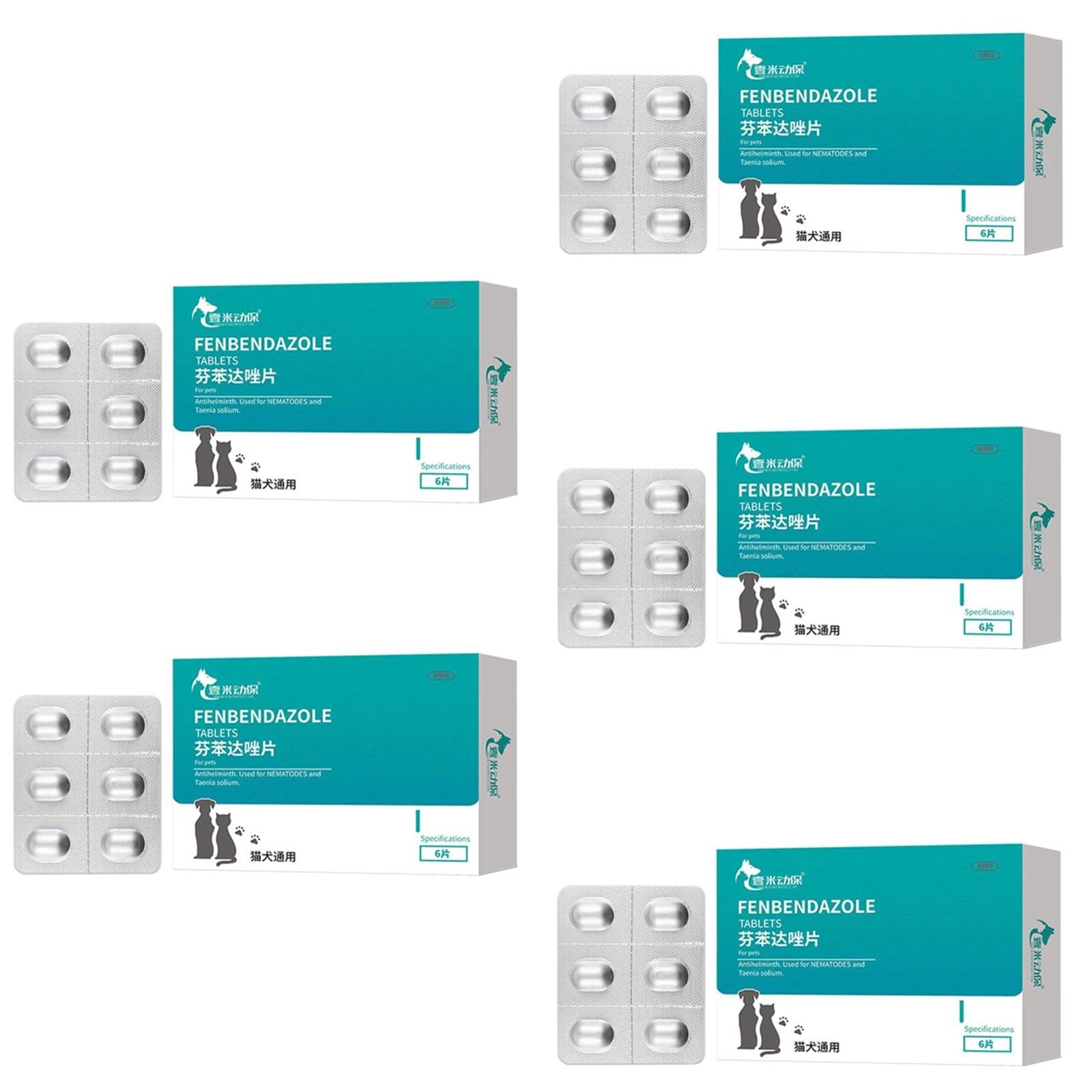 6 Comprimidos Pastillas Antiparasitos Perros Y Gatos, Pipetas Antiparasitarias Perros Pastillas Antiparasitrias Internas (Fáciles de Utilizar)