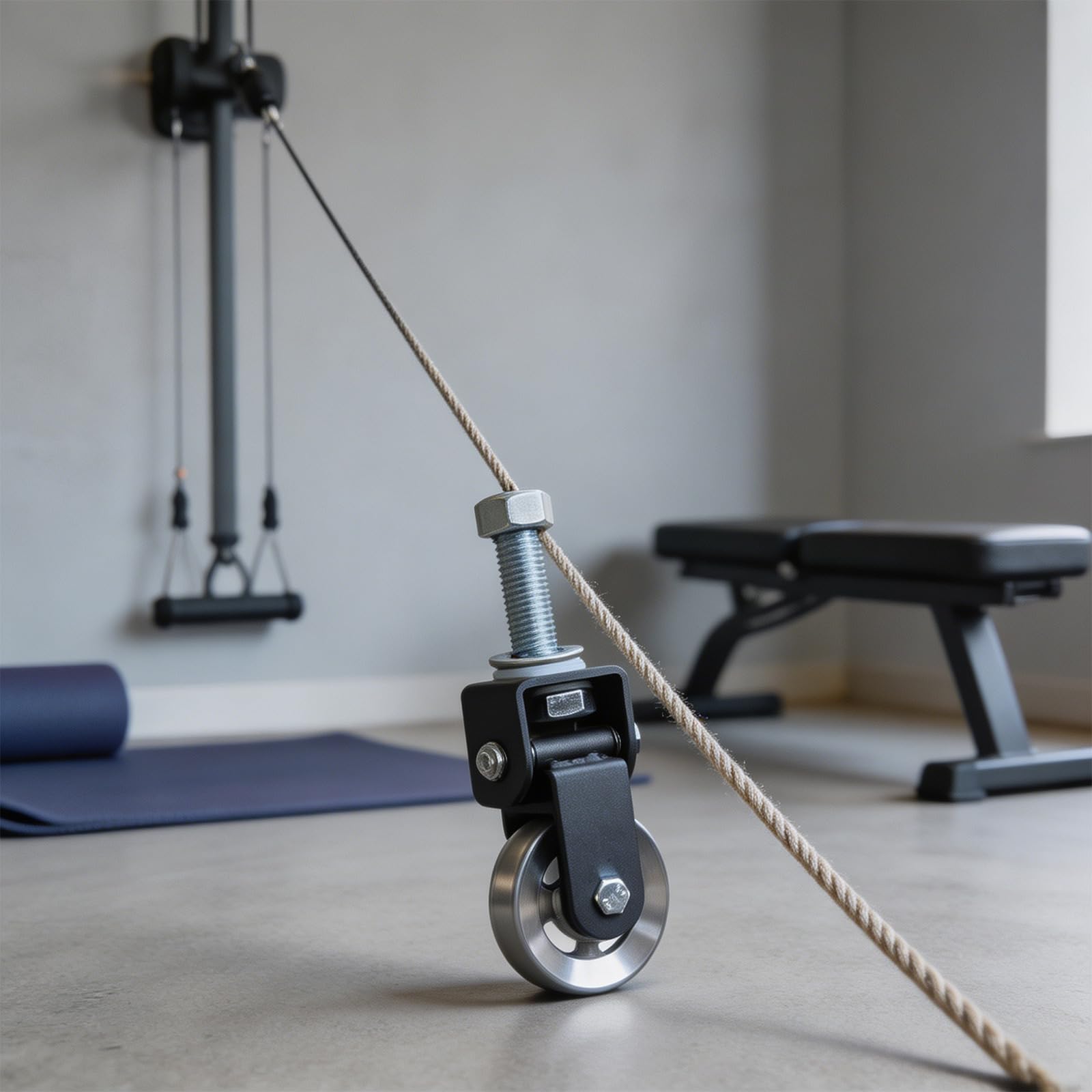 Generico Robusta Lega Alluminio Puleggia per Fitness Ruota per trazioni da Palestra per Un Allenamento Silenzioso e Regolare a casa o in Garage Puleggia da Palestra Tipo Pesante