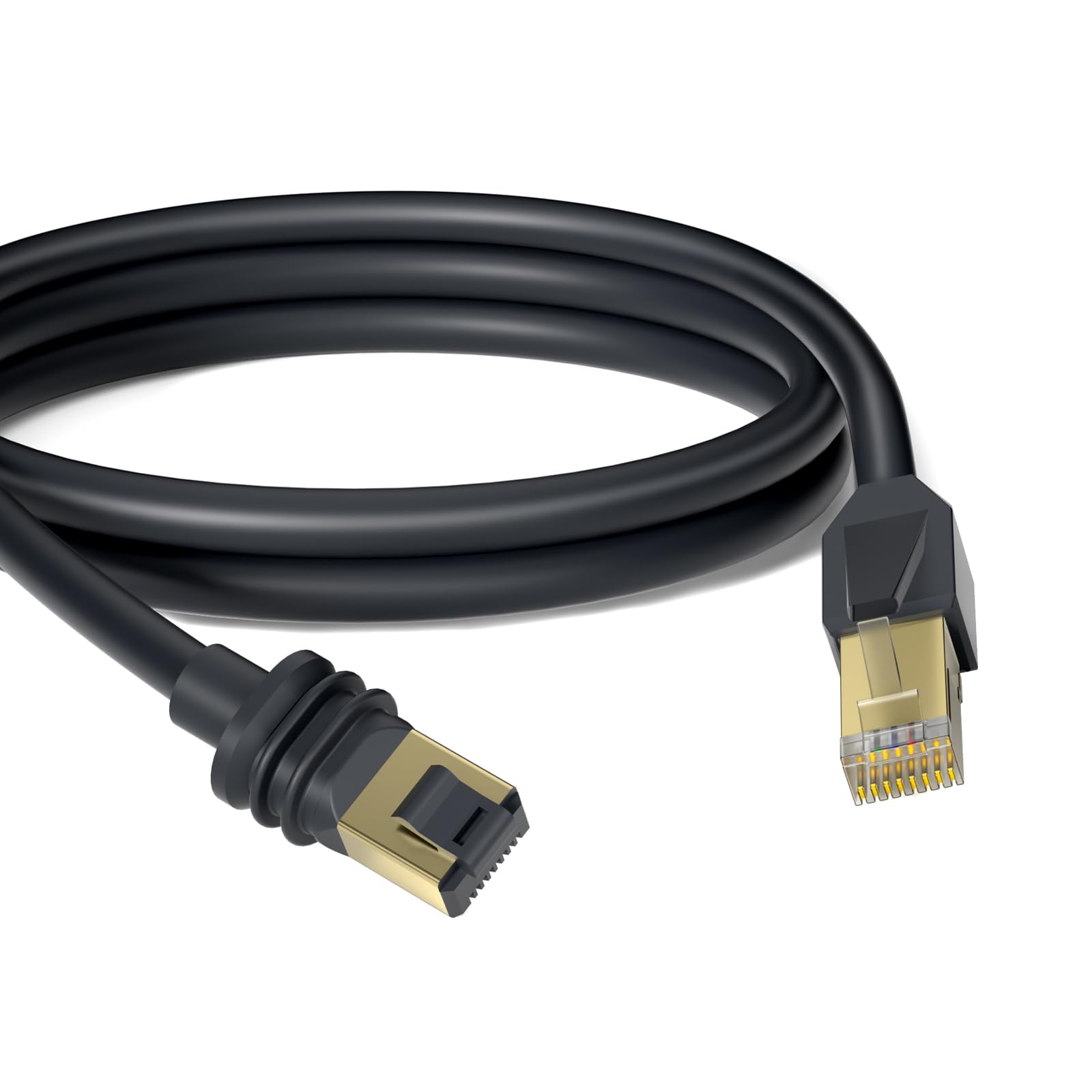 YBSGO Starlink Mini/Gen 3 Ethernet Cable 6.6FT/2M for Starlink Mini Dish and Router or Ethernet Switch,Waterproof Portable Starlink Mini Satellite Kit,Gray