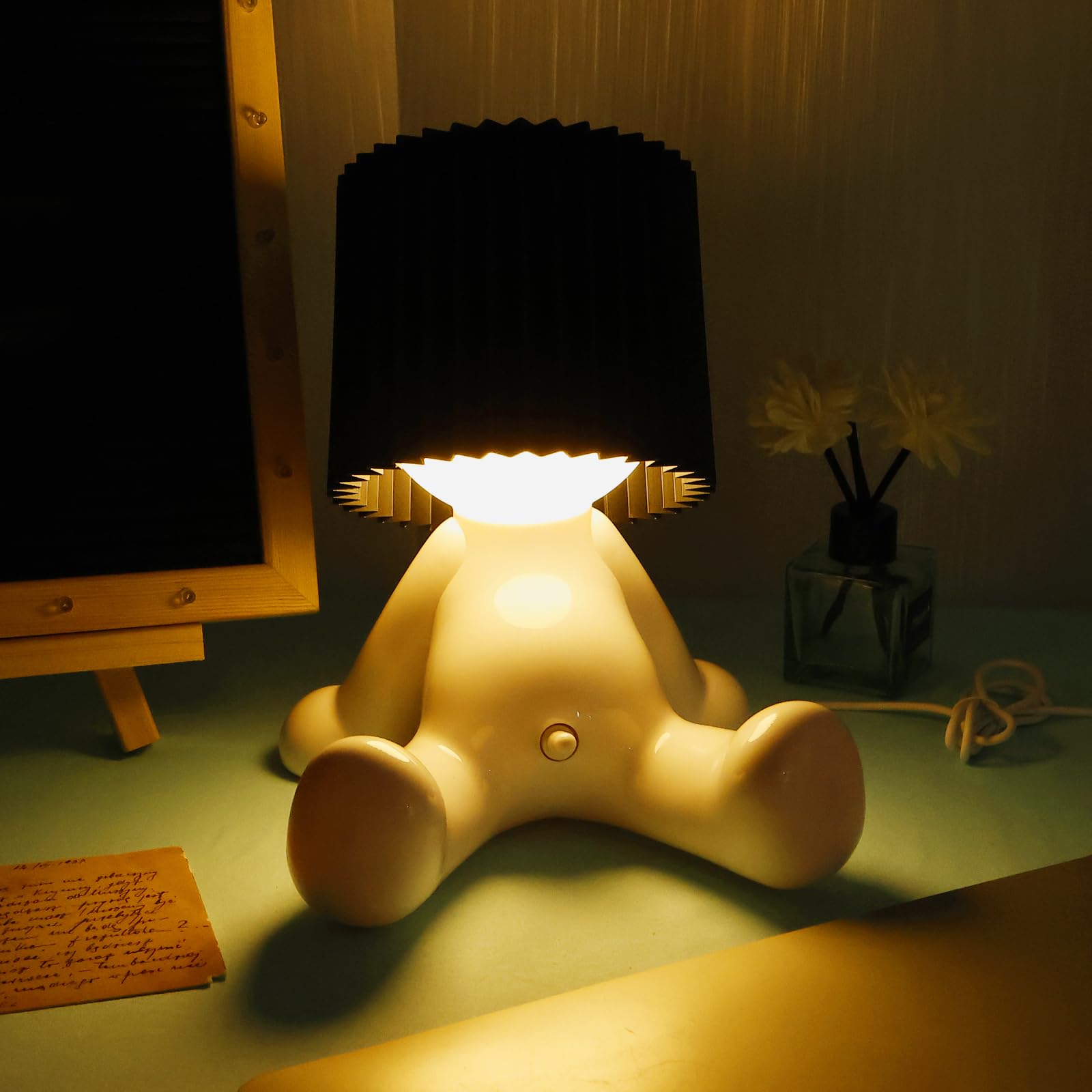 Shy Boy Table Lamp, A Little Shy Man Creative Lamp Naughty Boy