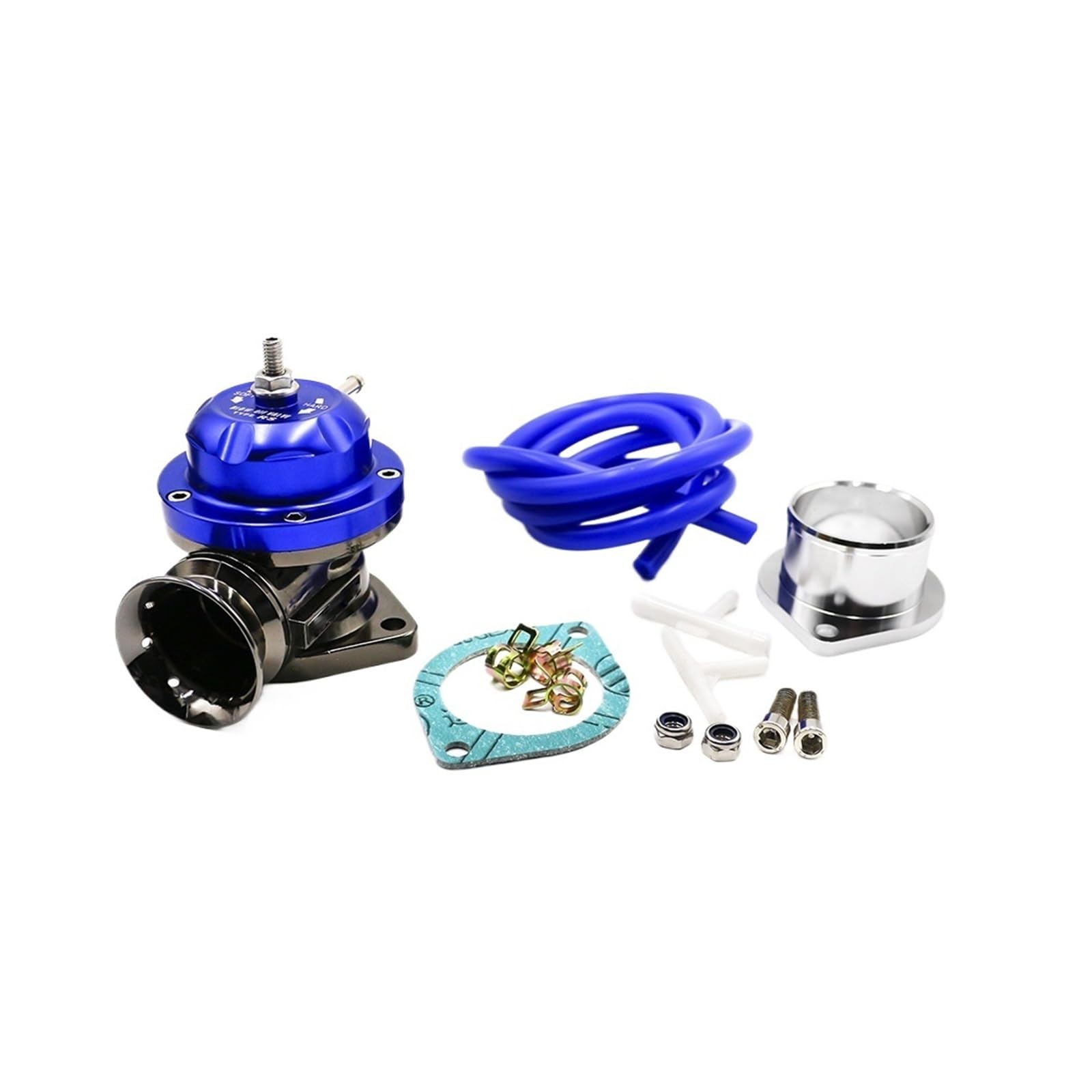 Uniwersalny zawór upustowy Turbo Blow-off typu RS, regulowany, 25 psi BOV, adapter upustowy/spustowy YC100370(Blue)