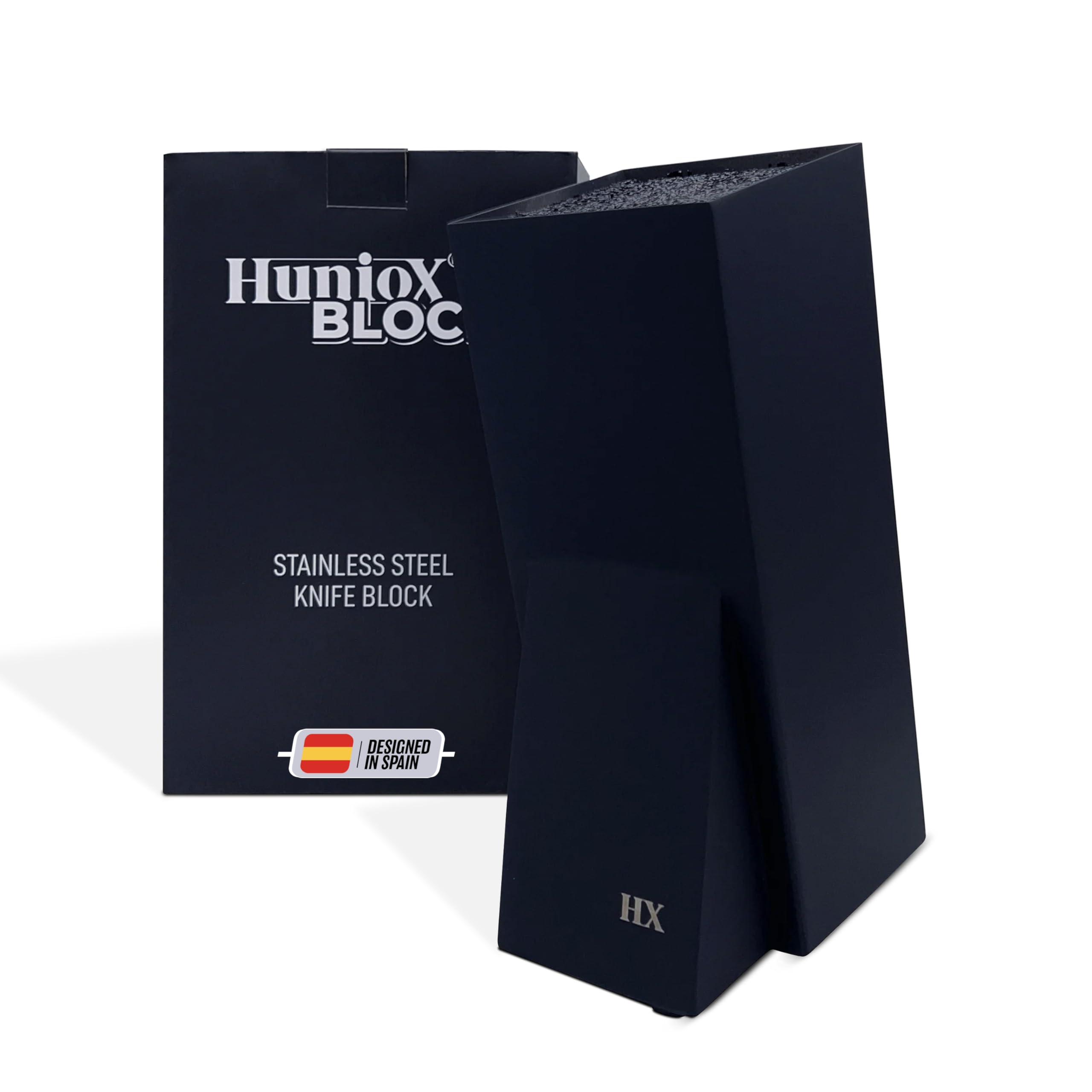 Block - Bloc Couteaux - Support Cuisine - Porte Couteaux - Bloc à Couteaux - Support Couteau - Rangement Couteaux Cuisine - Porte Couteaux de Cuisine - Support Couteau de Cuisine (Black)