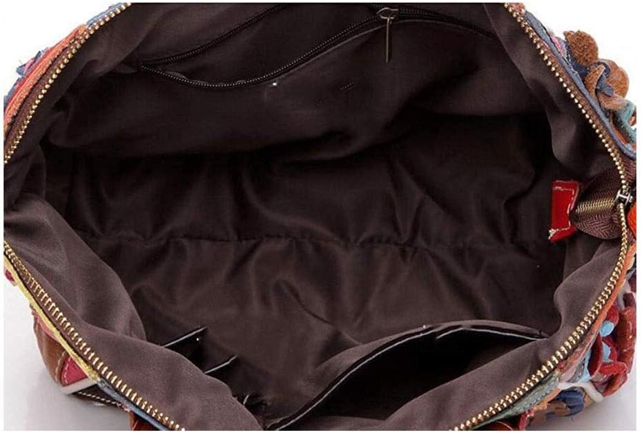 Handbag， Bag，Handbag Women's Bag Color Flower Stitching Package Fashion Handbag Shoulder Hit Personality Messenger Portable