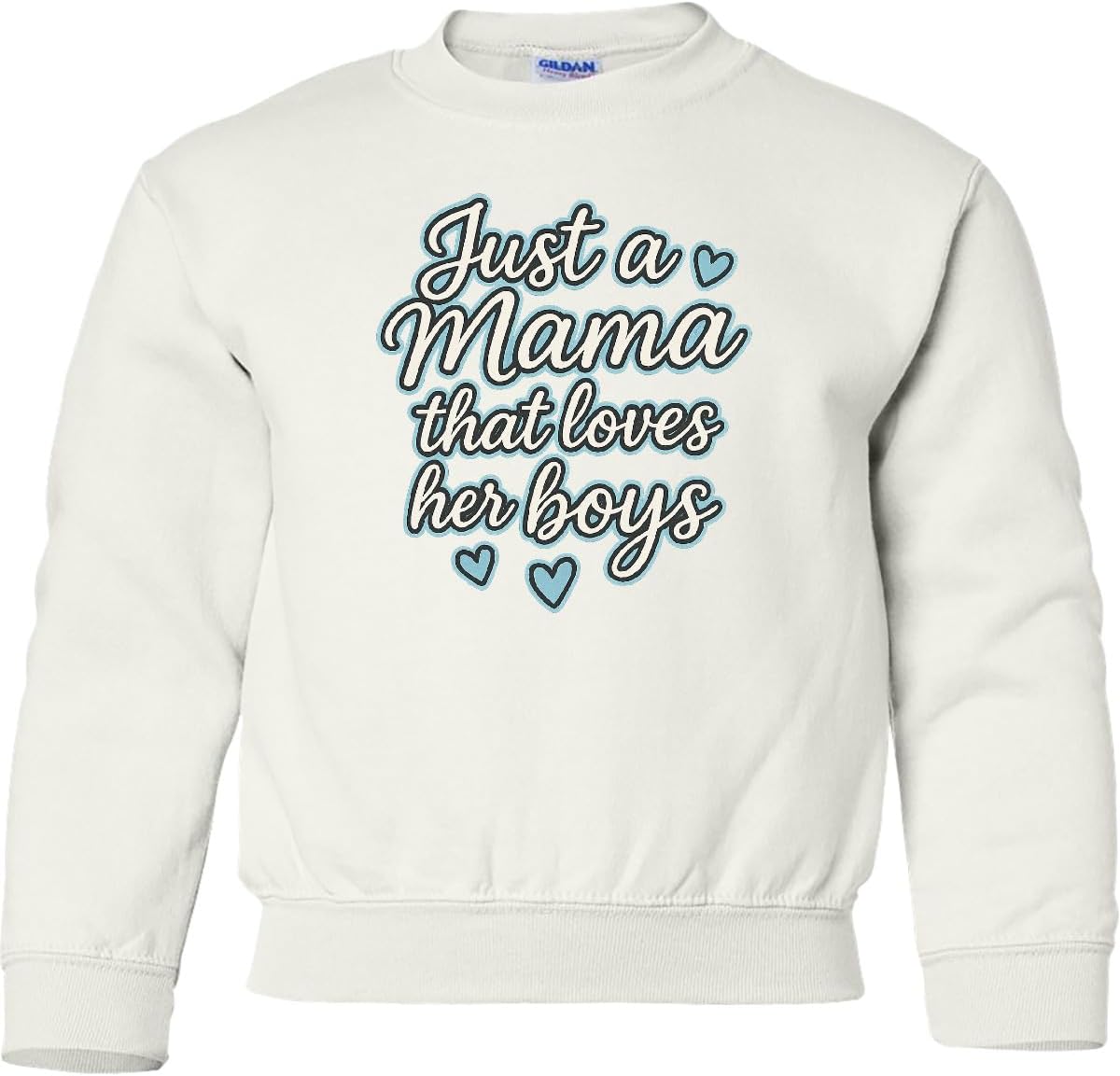 inktastic Just a Mama That Loves Her Boys Youth Sweatshirt