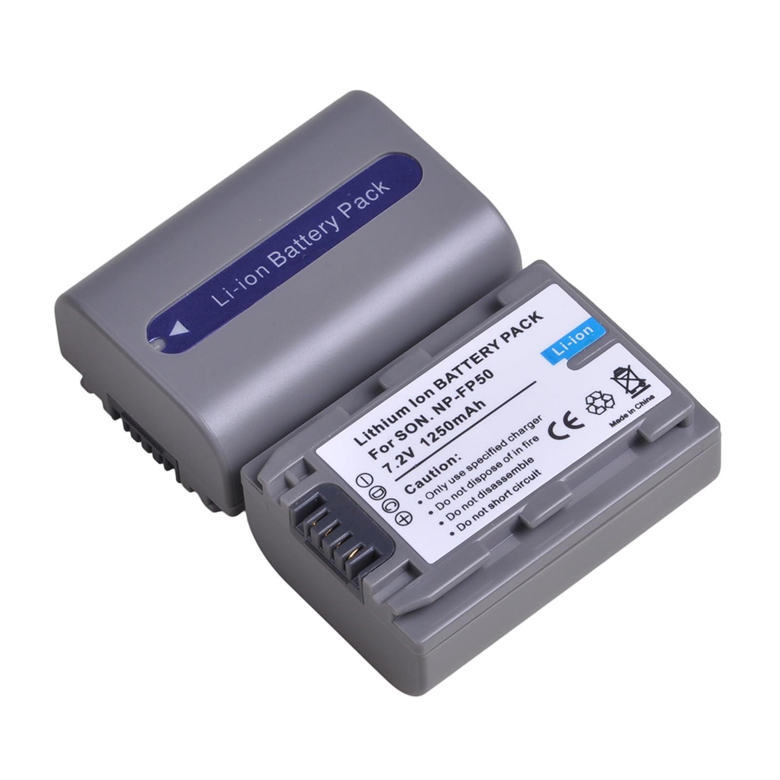 NP-FP50 NP FP50 NPFP50 Batería y cargador | Compatible con Sony, NP-FP30 NP-FP50 NP-FP60 NP-FP70 NP-FP71 NP-FP90, DCR-SX40 SX40R.(3Pc set)