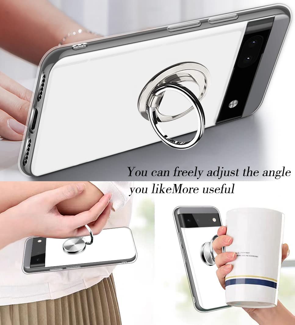 Amazon.co.jp: Google Pixel 6a ケース リング付き クリア ピクセル6a  