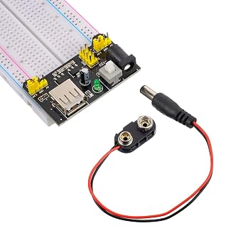 Breadboard Kit with Power Supply Module, Jumper Wires,Battery Clip,830 & 400 tie-Points Breadboard