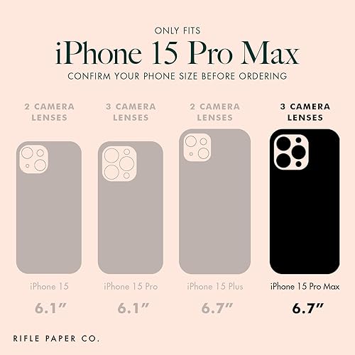 Miniatura 7 de Rifle Paper Co. - Funda para iPhone 14 Pro Max compatible con MagSafe protección contra caídas de 10 pies Bonita funda para iPhone de 6.7 pulgadas