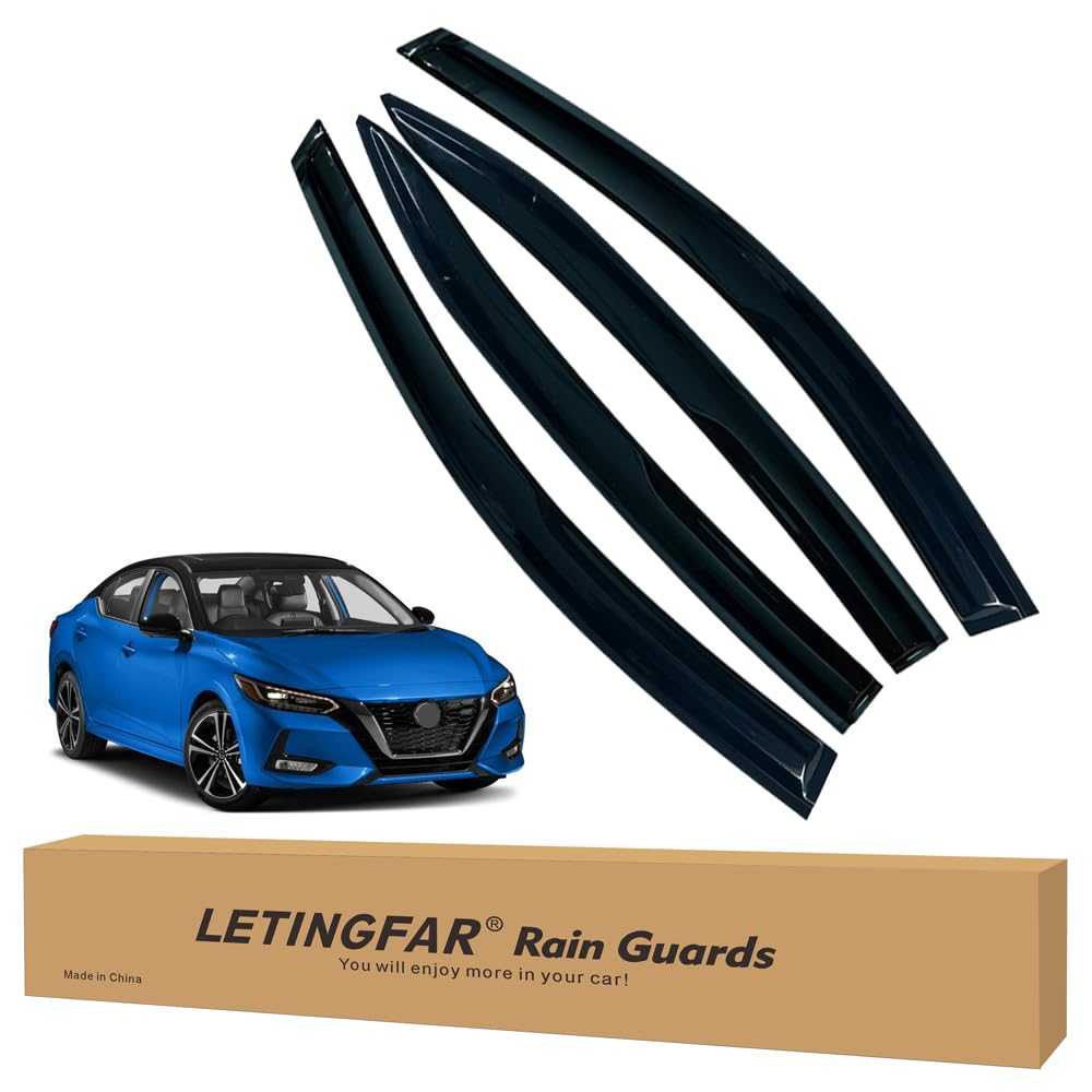 Window Visors Rain Guards for Nissan Sentra 2020 2021 2022 2023 2024 Accessories, Wind Deflectors Vent Shades for Nissan Sentra