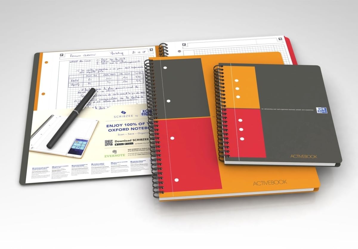 Kollegblock Activebook A5+ 80g/qm VE=5x80 Blatt kariert