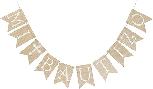 | Mi Bautizo Guirnalda | Decoraciones de Bautismo Español