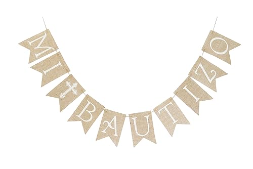 Mi Bautizo Guirnalda Spanish Baptism Decorations