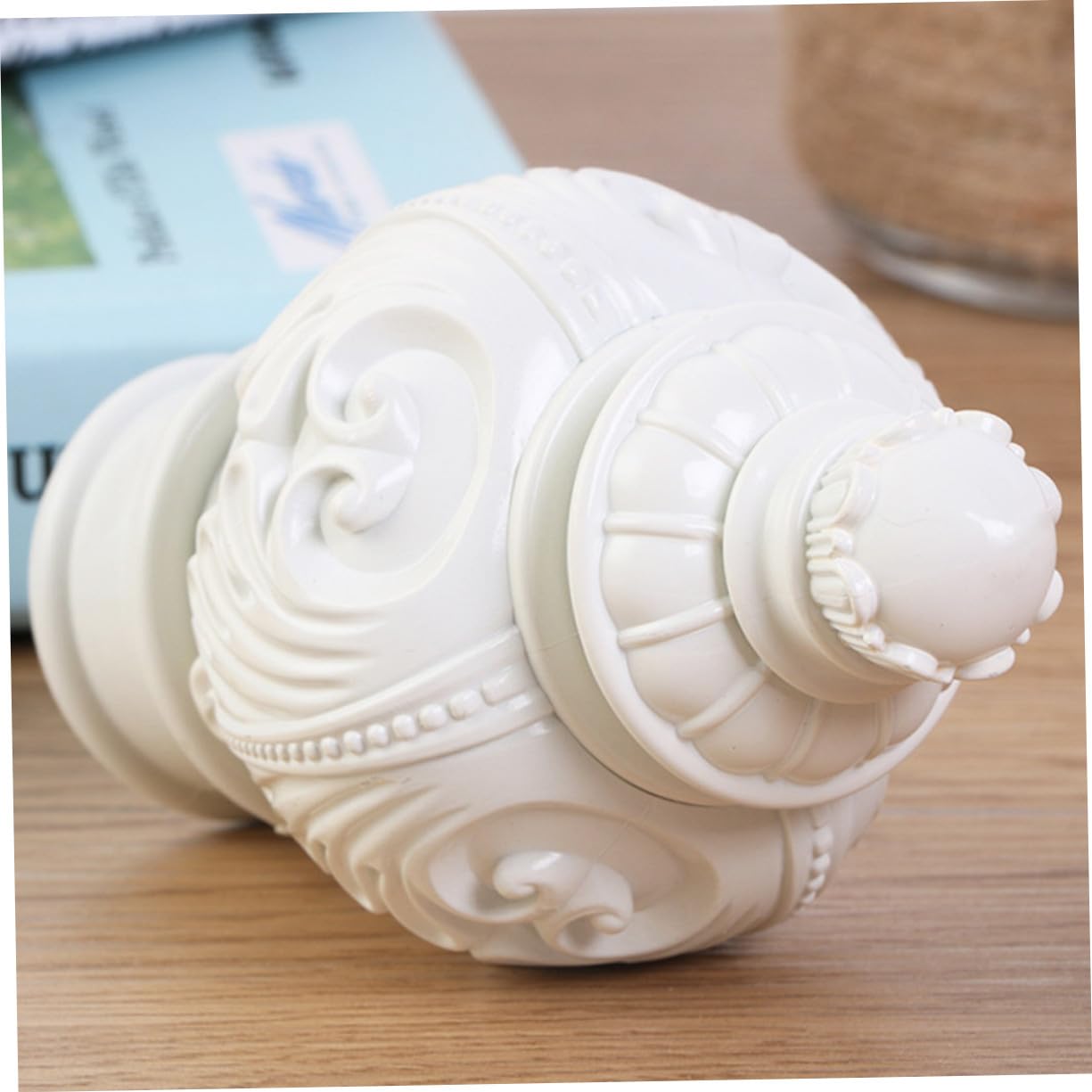 Embouts De Tringle à Rideaux Décoratifs en Plastique Blanc, Butées De Rideau De Fenêtre, Lot de 10 Pièces, Compatibles Tringles Romaines, Accessoires pour Décoration Intérieure