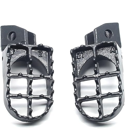 Miniatura 73 de MZS Estriberas de motocross anchas negras compatibles con KX250 KX450 KX250F KX450F KX250X KX450X CR125 CR250 CR250 CRF150R CRF250R CRF250 RALLY