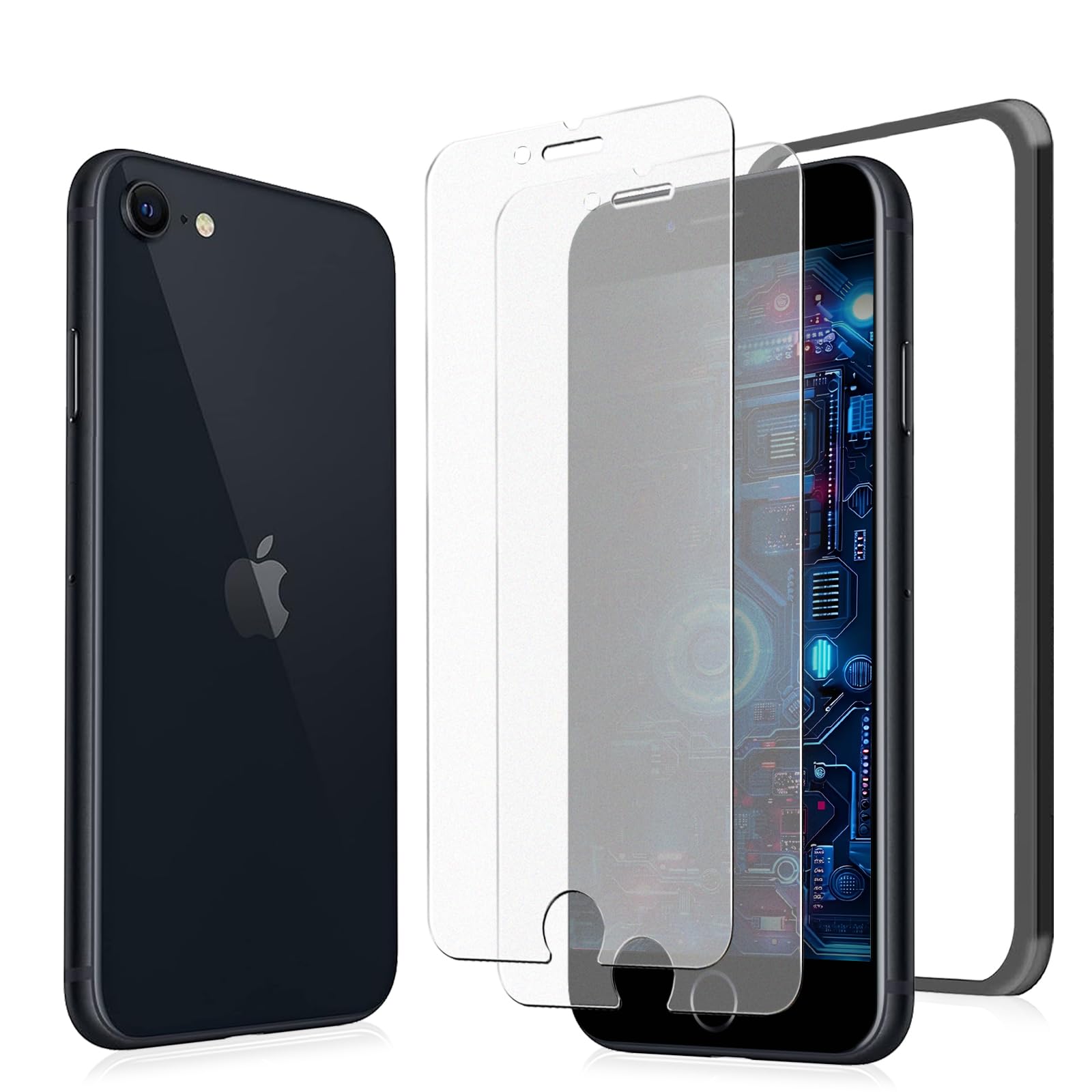 iPhone SE2 64 美品　ガラスフィルム付き フチまで全面保護】 iPhone SE2 (第2世代) SE3 (第3世代) / iPhone8