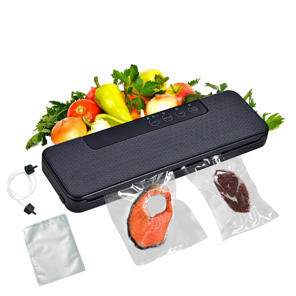 Machine à emballer sous vide 60 kPa pour aliments secs et humides avec kit de 10 sacs