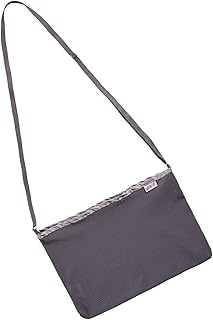 Mastectomy drainage pouch and Shower Support Adjustable Comfort (Dark Grey Mesh Bag)