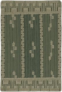 Rug & Kilim Scandinavian-Inspired Rug, Swedish Minimalist Geometry in Green