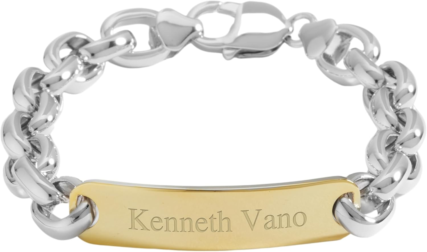 THINGS REMEMBERED Engraved Gold Over Sterling Silver ID Bracelet