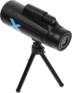 Black 10x Monocular Telescope for Adults with 7° View Hiking