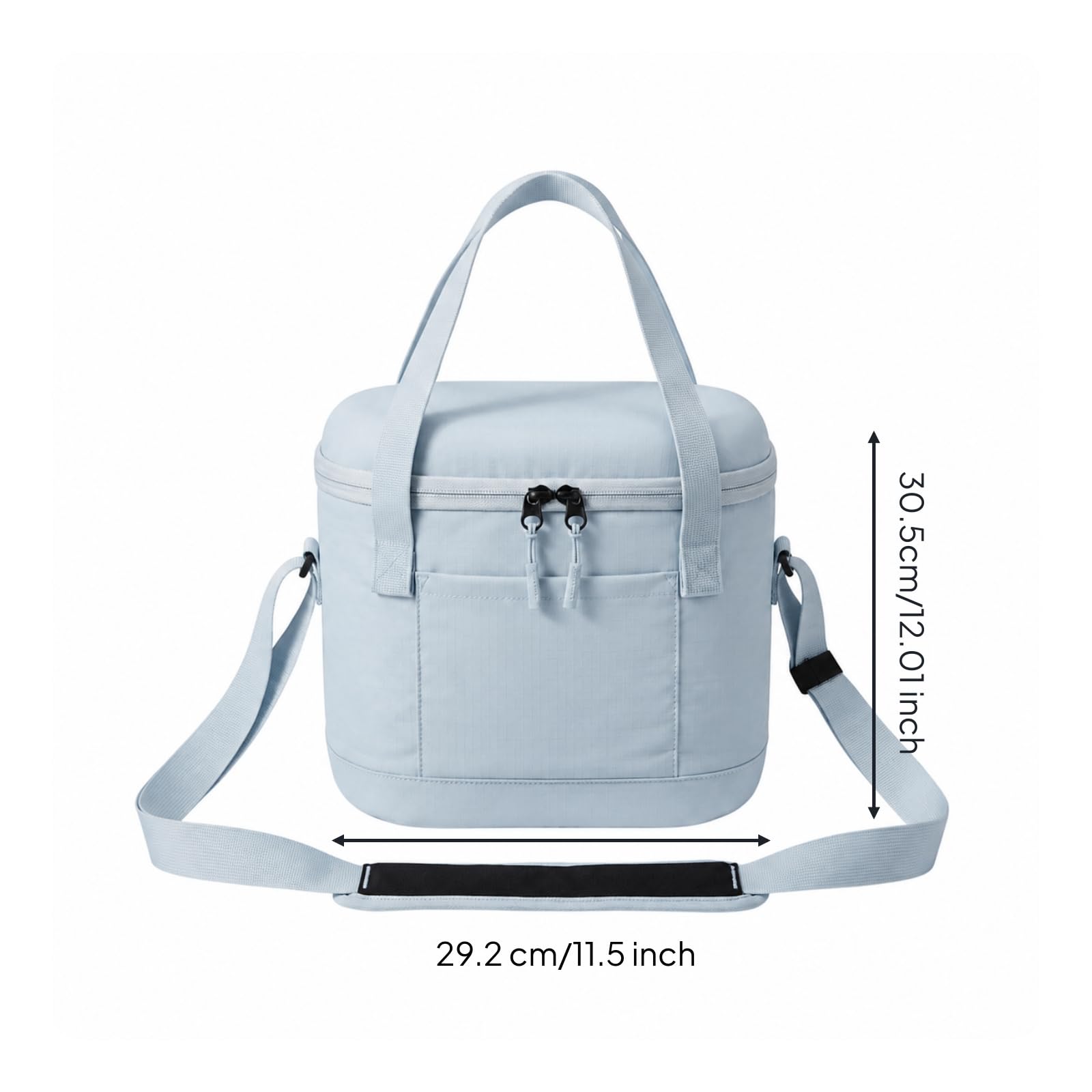 Baoblaze Bolsa Nevera Plegable Aislan | Bolsa Térmica con Correa Ajustable, Versátil, Almuerzo Térmica con, para Picnic, Trayectos Diarios