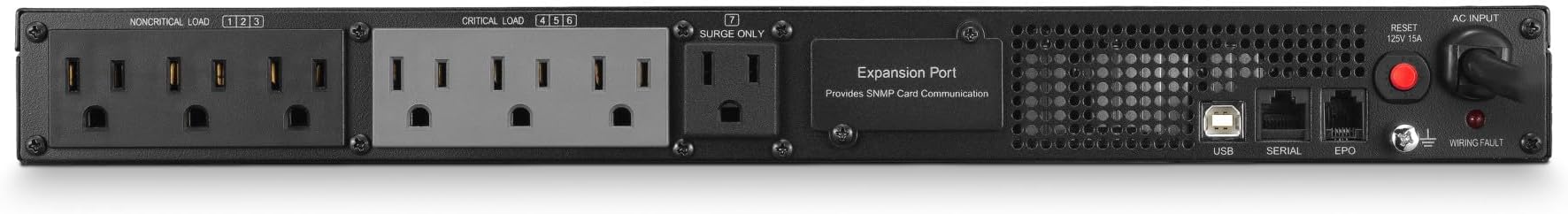 CyberPower PR1000LCDRT1U Smart App Sinewave UPS Battery Backup and Surge Protector, 1000VA/800W, 7 Outlets, AVR, 1U Rack/Tower, UL Certified