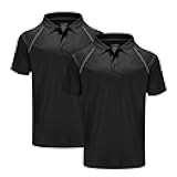 MOHEEN Men's Golf Shirts Short Sleeve Moisture Wicking Polo T-Shirts Athletic Quick Dry Fit Performance Collared UPF 50+