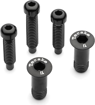 Terske 5-Piece Titanium Derailleur Upgrade Kit, Compatible with Shimano XTR, XT, SLX, and Deore Rear Derailleurs