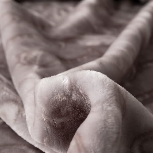 Miniatura 4 de LGYKUMEG Manta gruesa para invierno, manta pesada de visón coreano de 79 x 91 pulgadas, suave y cálida, manta térmica de invierno reversible de 10