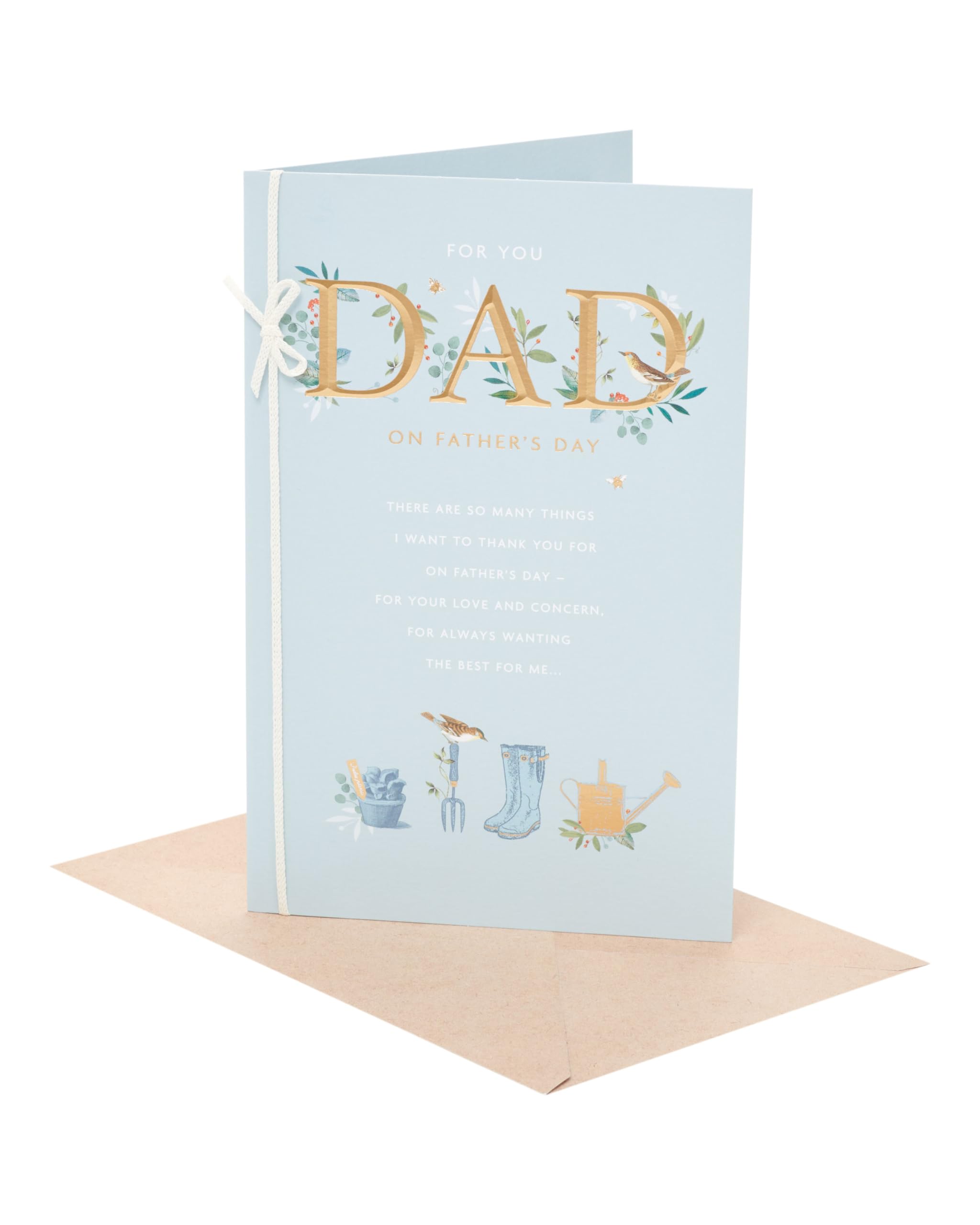 UK Greetings | RHS Father's Day Card for Dad | Card for Dad, Grandad, Husband | Him, Boys, Men | Gardening Design | With Envelope | 165x254 mm