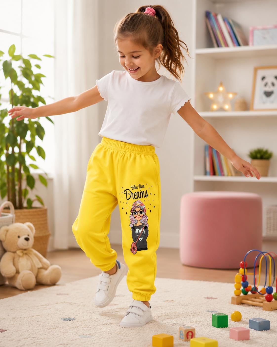 T2F Pantalón Deportivo (Pack de 5) para Niñas