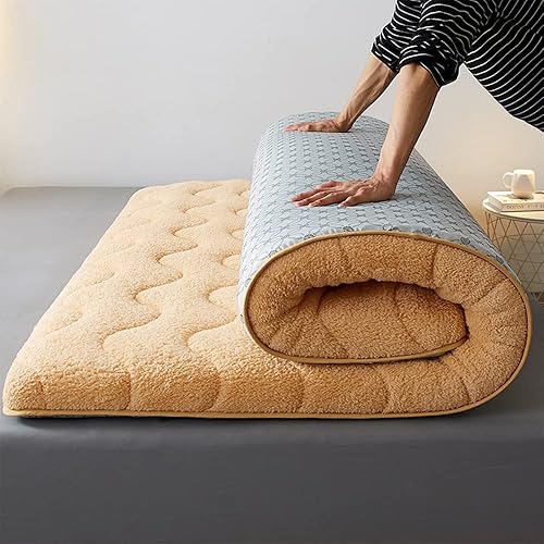 KKCD Colchón futón japonés tatami colchón plegable para suelo cama de suelo colchón doble individual japonés colchón para el hogar dormitorio viajes