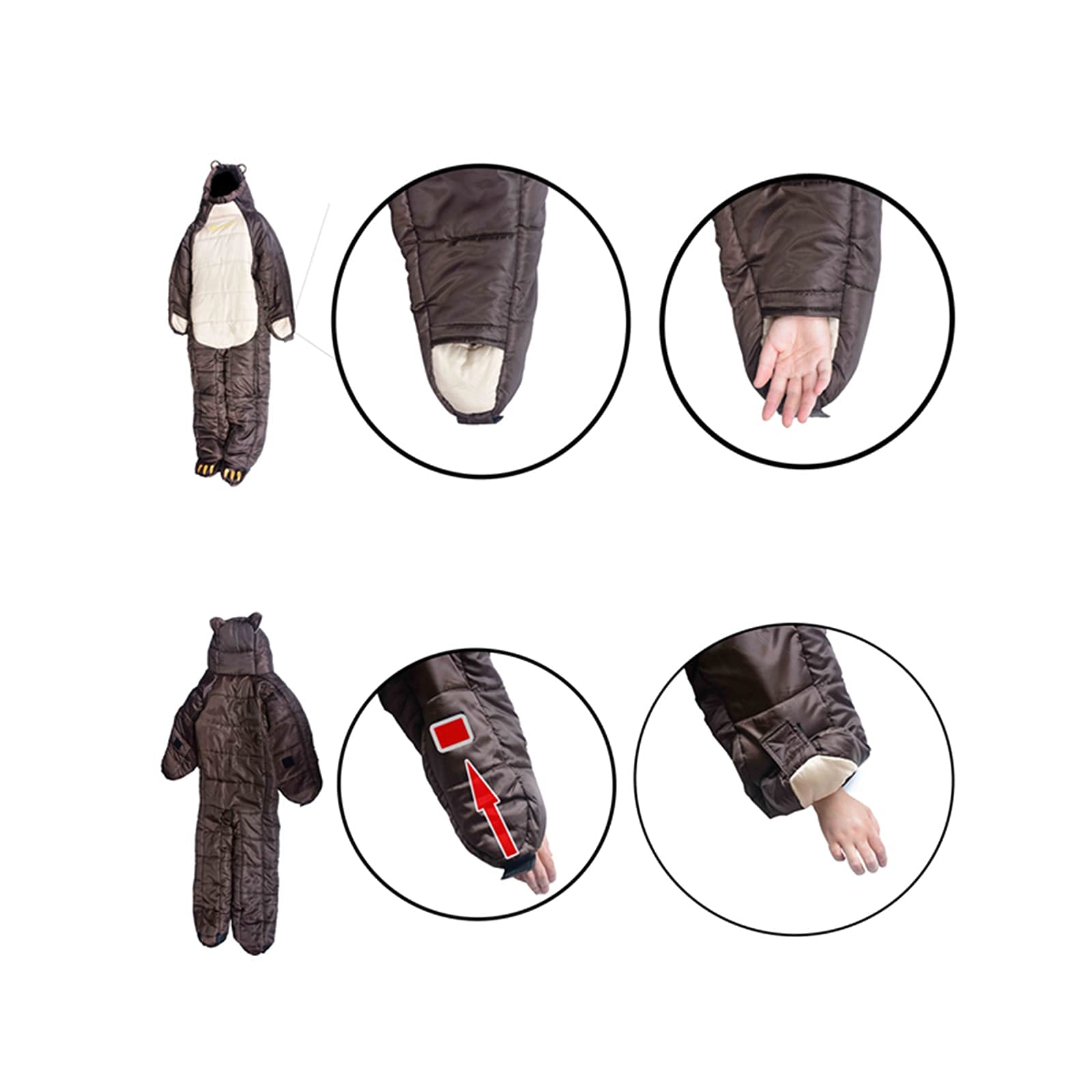 Completo per sacco a pelo per adulti Sacchi a pelo leggeri portatili 3-4 stagioni (grigio blu) (grigio blu)