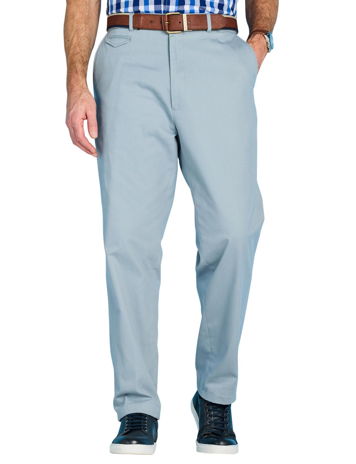 Pegasus Men's Airforce Cotton Chino Trousers With Stretch Waistband Versatile, Comfortable & Stylish Smart Casual Pants 34W / 29L