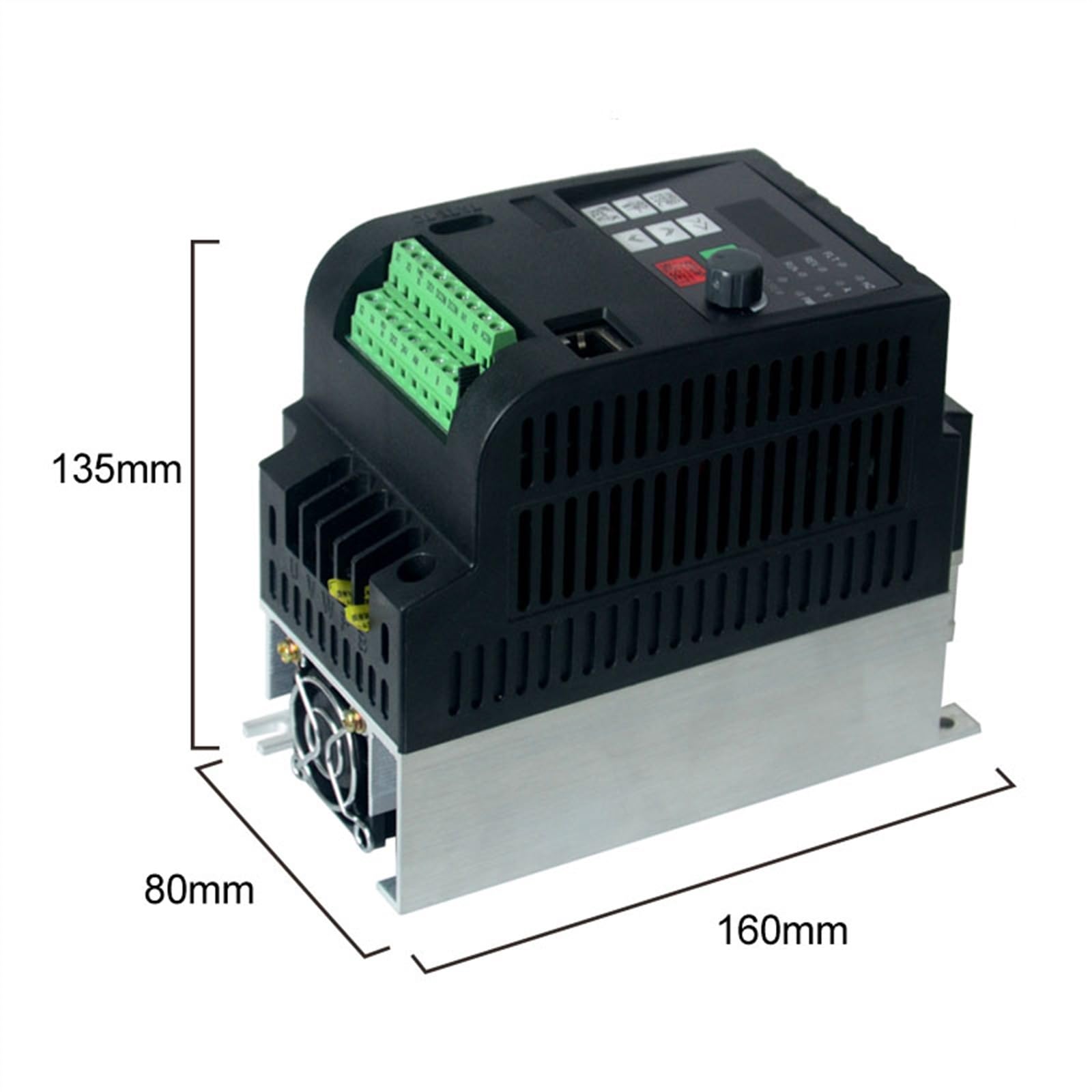 VFD Frequenzumrichter, VFD AT2 4 kW/5,5 kW/7,5 kW einphasiger 220-Eingangs- und einphasiger Frequenzumrichter for einphasige Motoren(0.75KW(1HP))